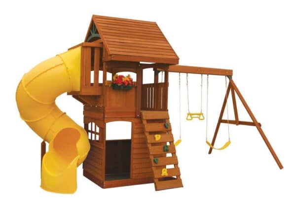 Grandview Deluxe Ready-to-Assemble Cedar Wooden Play Set (Box 1)